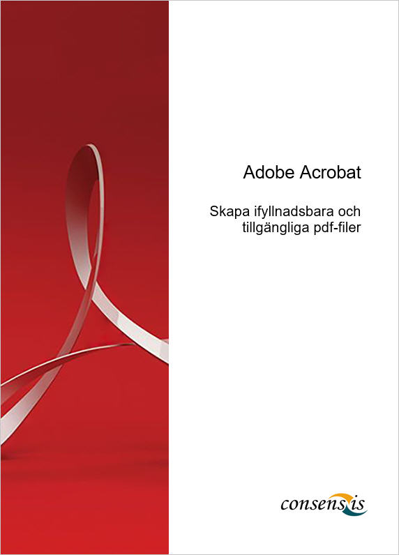 Framsida för handboken Adobe Acrobat.